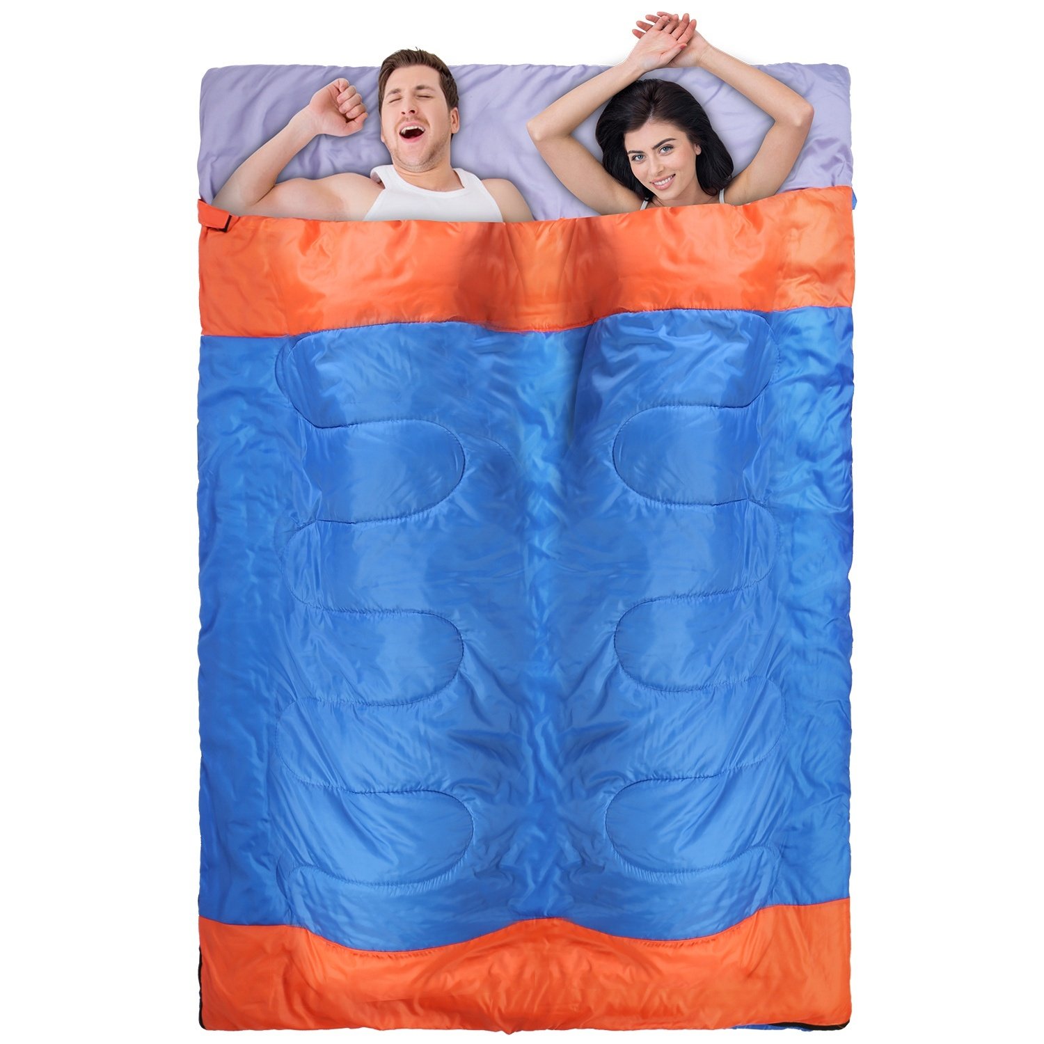 3 People Sleeping Bag for Adult Kids Lightweight Water Resistant Camping Cotton Liner Cold Warm Weather Indoor Outdoor Use 3 Season with Sack for Spri 3 People Sleeping Bag for Adult Kids Lightweight Water Resistant Camping Cotton Liner Cold Warm Weather Indoor Outdoor Use 3 Season with Sack for Spri